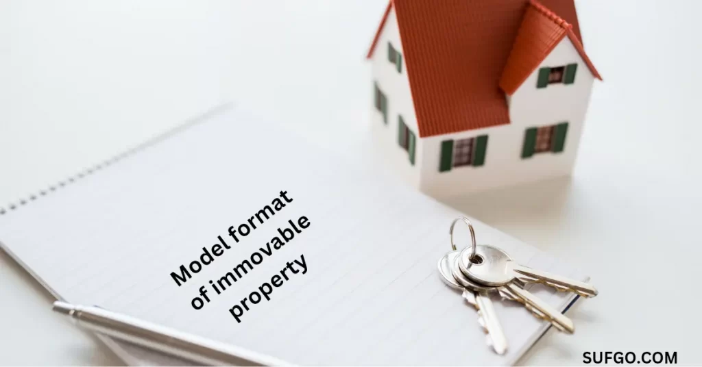 Model format of legal opinion regarding immovable property